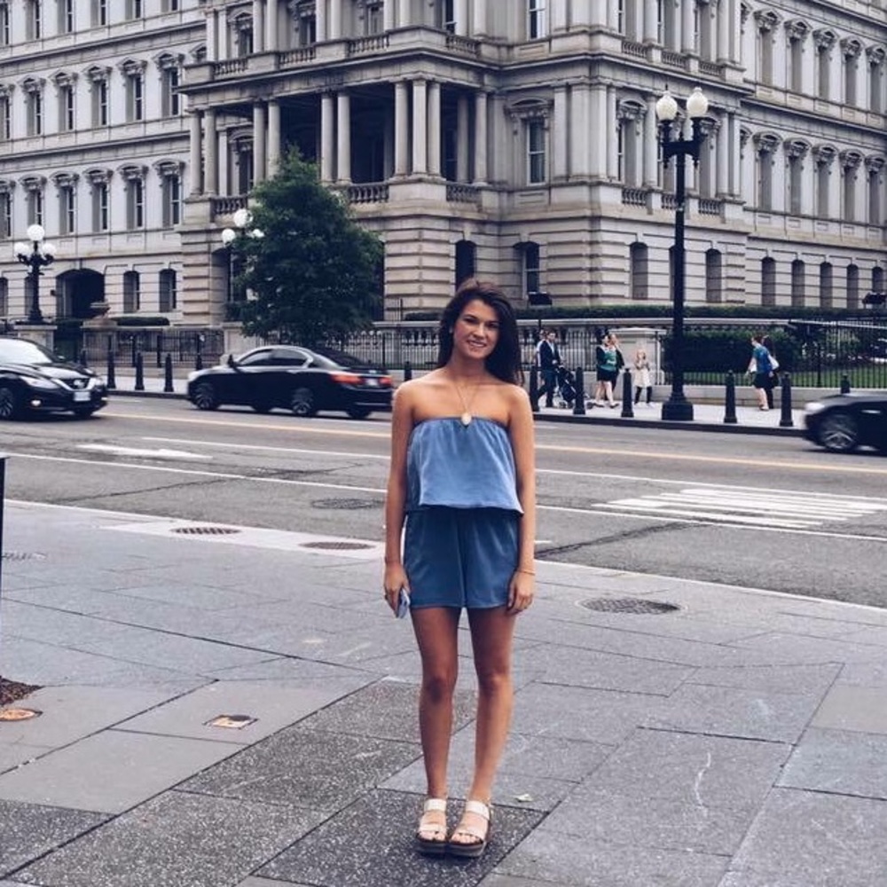 blue romper